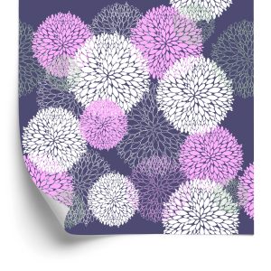 Papier Peint Motif Floral Coloré – Image 2