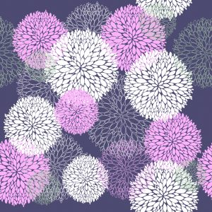 Papier Peint Motif Floral Coloré – Image 1