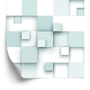 Papier Peint Carrés Abstraits - Effet 3D – Image 2