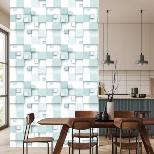 Papier Peint Carrés Abstraits - Effet 3D – Image 4