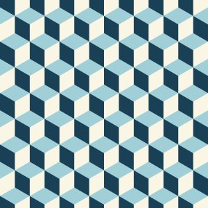 Papier Peint Cubes 3D Dans Un Style Rétro – Image 1