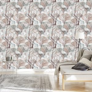 Papier Peint Arbres Dans La Forêt D'automne – Image 3