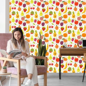 Papier Peint Pour Les Enfants - Happy Sweet Fruits – Image 7
