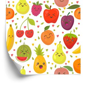 Papier Peint Pour Les Enfants - Happy Sweet Fruits – Image 2