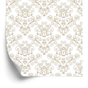 Papier Peint Rétro - Beau Motif Végétal – Image 2
