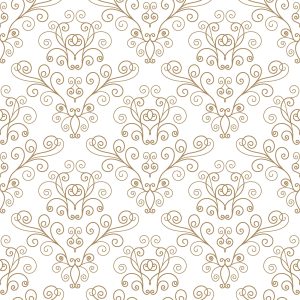 Papier Peint Rétro - Beau Motif Végétal – Image 1