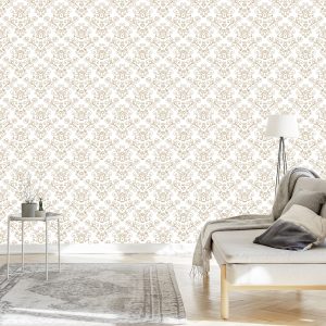 Papier Peint Rétro - Beau Motif Végétal – Image 3