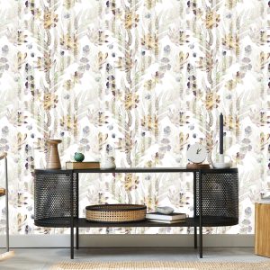 Papier Peint Plantes Succulentes Et Fougères De Style Vintage – Image 5