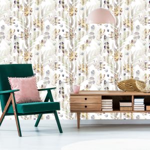 Papier Peint Plantes Succulentes Et Fougères De Style Vintage – Image 6