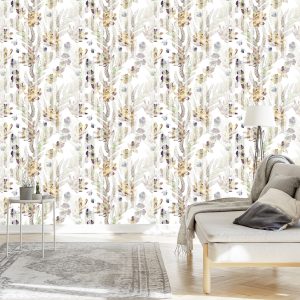 Papier Peint Plantes Succulentes Et Fougères De Style Vintage – Image 3