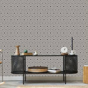 Papier Peint Géométrique - Cubes Et Diamants – Image 5