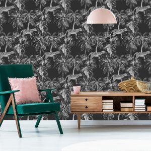 Papier Peint Chats Sauvages Et Palmiers – Image 6