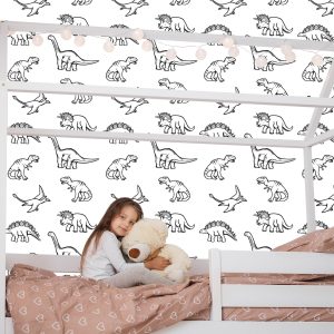 Papier Peint Pour Les Enfants Avec Des Animaux Dinosaures – Image 7