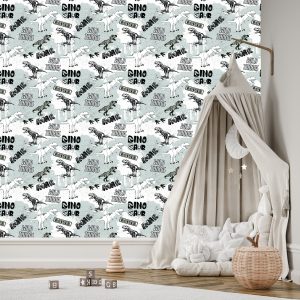 Papier Peint Les Dinosaures Animaux Pour La Chambre De Bébé – Image 3