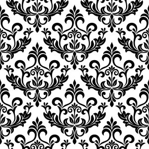 Papier Peint Ornements En Noir Et Blanc – Image 1