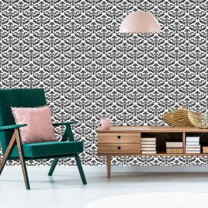 Papier Peint Ornements En Noir Et Blanc – Image 6