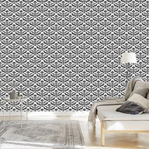 Papier Peint Ornements En Noir Et Blanc – Image 3
