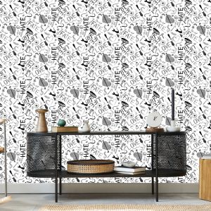 Papier Peint Graffiti Avec Des Coeurs – Image 5