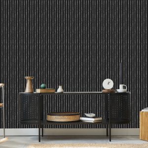 Papier Peint Rayures Verticales Classiques Pour Le Salon Du Bureau – Image 5