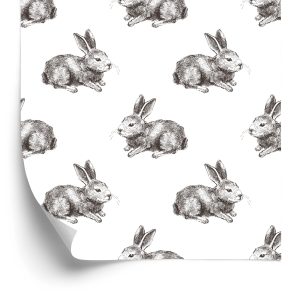 Papier Peint Lapins De Couleur Foncée – Image 2