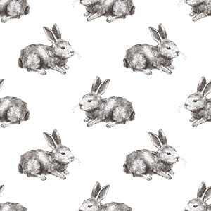 Papier Peint Lapins De Couleur Foncée – Image 1