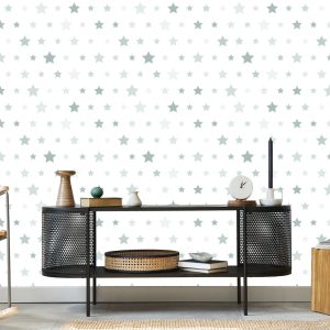 Papier Peint Pour Les Enfants - Stars In Shades Of Grey – Image 5