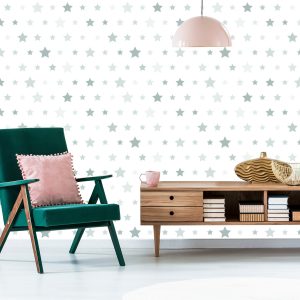 Papier Peint Pour Les Enfants - Stars In Shades Of Grey – Image 6