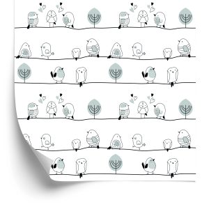 Papier Peint Oiseaux Et Arbres – Image 2