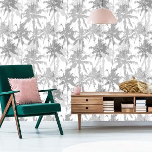 Papier Peint Arbres, Plantes, Palmiers Pour Salon, Chambre – Image 6