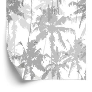 Papier Peint Arbres, Plantes, Palmiers Pour Salon, Chambre – Image 2