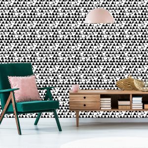 Papier Peint Triangles Noirs Et Blancs – Image 6