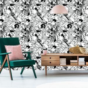 Papier Peint Graffiti À La Mode – Image 6