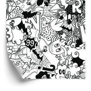 Papier Peint Graffiti À La Mode – Image 2