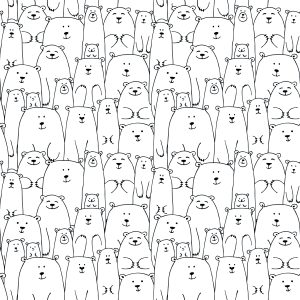 Papier Peint La Famille Des Ours – Image 1