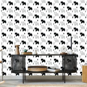 Papier Peint Pour Les Enfants - Ours Et Sapins De Noël – Image 5