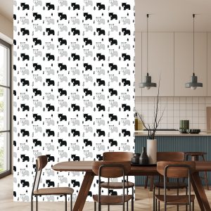 Papier Peint Pour Les Enfants - Ours Et Sapins De Noël – Image 4