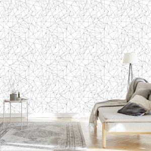 Papier Peint Motifs Géométriques Modernes – Image 3