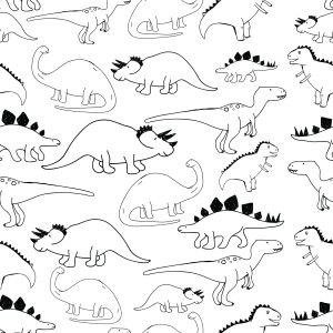 Papier Peint Avec Des Dinosaures Pour La Chambre Des Enfants – Image 1