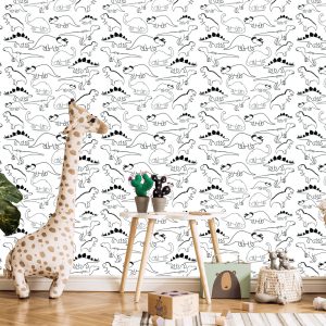 Papier Peint Avec Des Dinosaures Pour La Chambre Des Enfants – Image 5