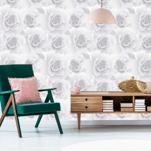Papier Peint Roses Grises – Image 6