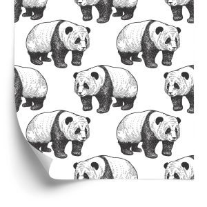 Papier Peint Pandas Qui Marchent – Image 2