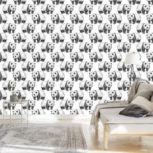 Papier Peint Pandas Qui Marchent – Image 3