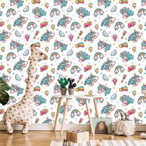 Papier Peint Pour Les Enfants - Licornes Magiques – Image 5