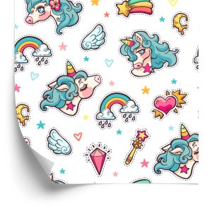 Papier Peint Pour Les Enfants - Licornes Magiques – Image 2