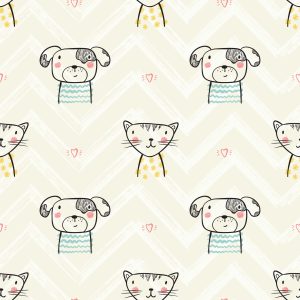Papier Peint Pour Enfants - Chiens Et Chats – Image 1