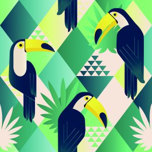 Papier Peint Toucans – Image 1