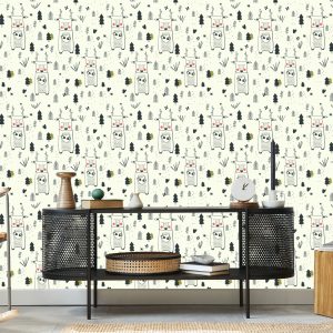 Papier Peint Pour Les Enfants - Cerf Dans La Forêt – Image 5