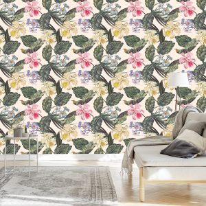 Papier Peint Fleurs Colorées – Image 3