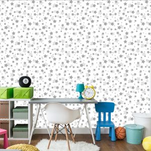Papier Peint Pour Les Enfants - Stars In Shades Of Grey – Image 4