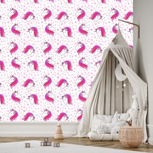 Papier Peint Pour Les Enfants - Licornes Endormies – Image 3
